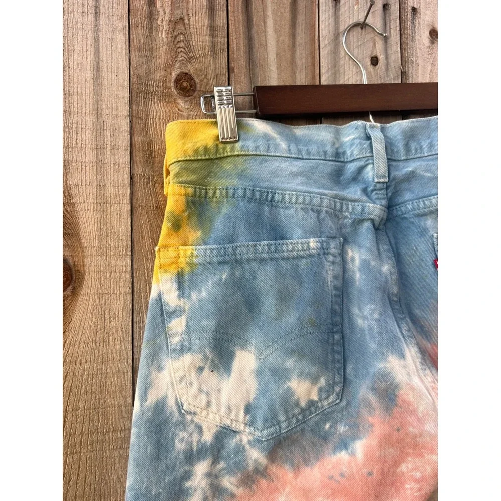 Levi's Premium 501 '93 Men's 32x32 Haight Surfer Tie Dye Straight Jeans Skater